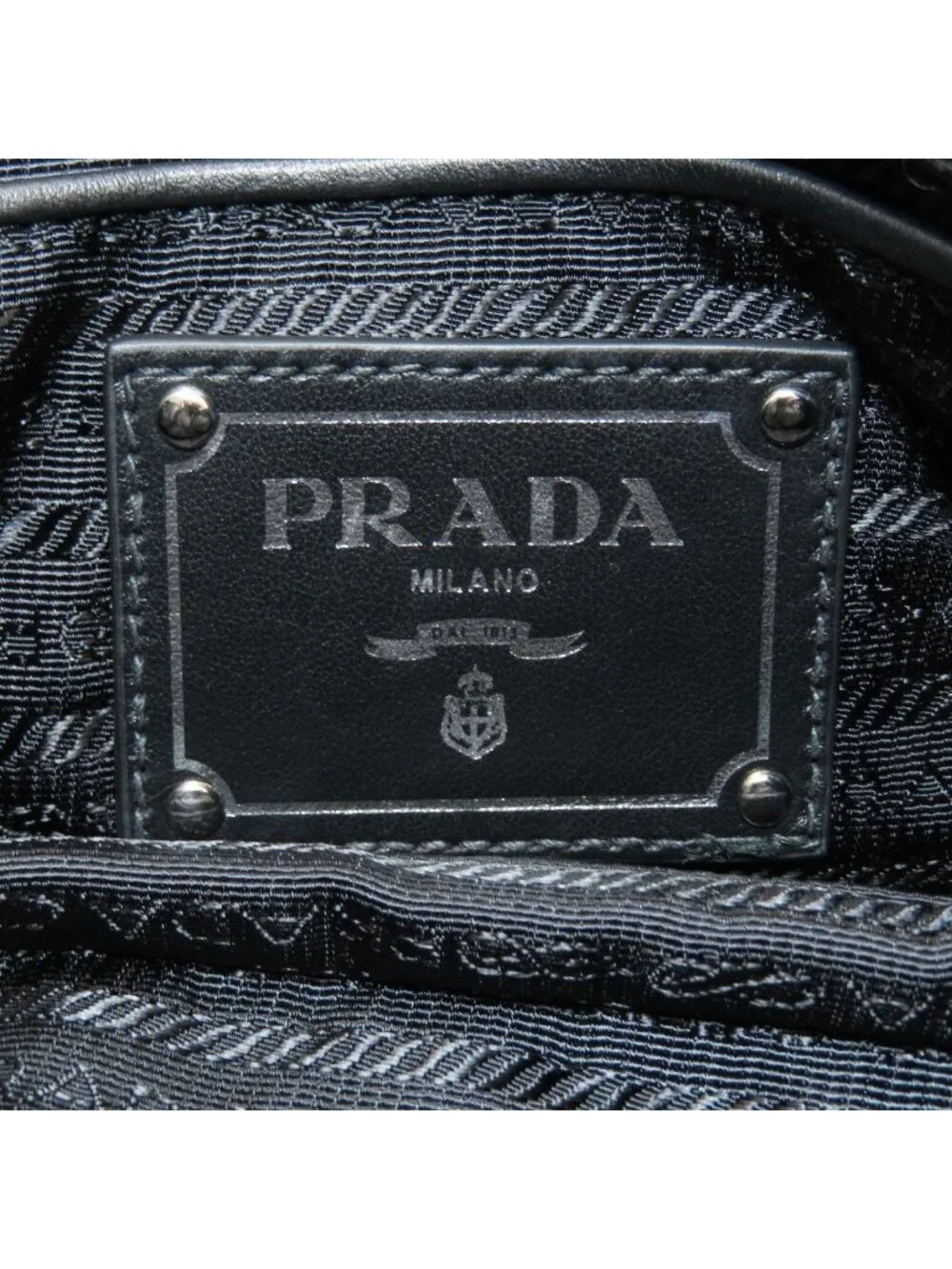 Prada Logo 2-Way Tote Nylon